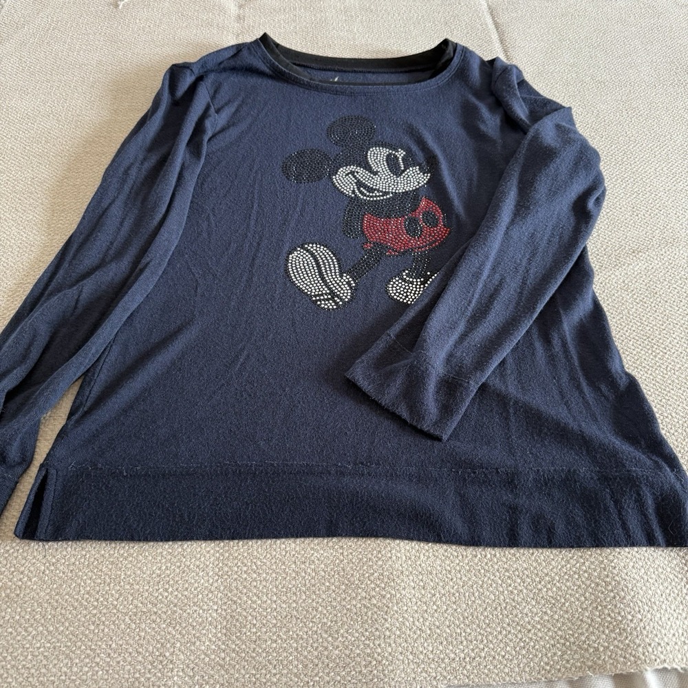 Mickey Mouse Rhinestone Sweater Womens Med Disney Parks Brand - Picture 8 of 12